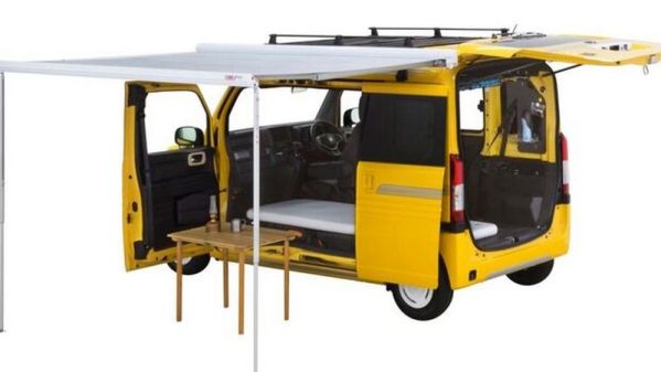 Kit de camping proposé par Honda pour le N-Van 