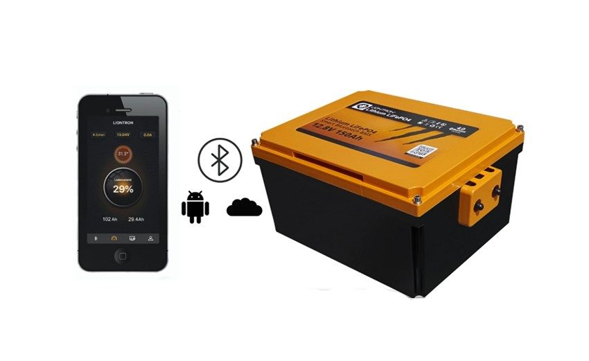 Batterie Liontron 12,8 V 150 Ah sous assise Fiat Ducato