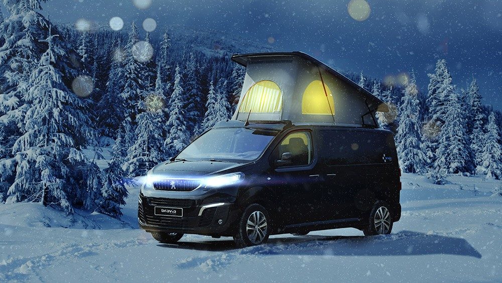 Bravia Mobil Swan 495 sur Peugeot Traveller