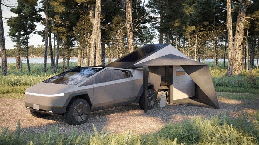 Cellule amovible Form Camper pour le Cybertruck Tesla