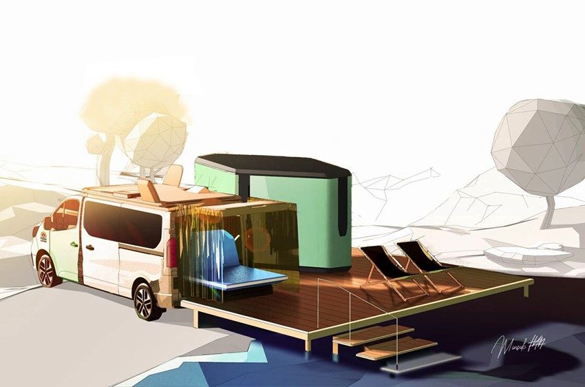 Concept Renault Trafic Hippie Caviar Hôtel