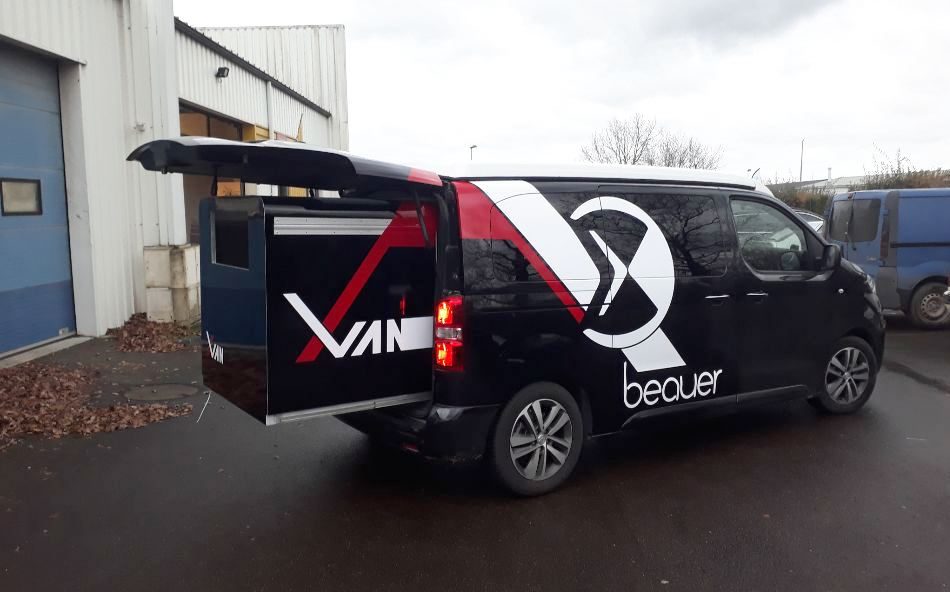 Extension coulissante sortie dans le BeauEr X-Van