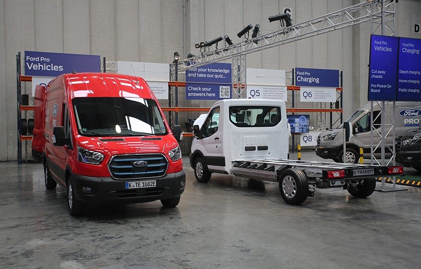 Ford E-Transit, un utilitaire 100% électrique proposé en fourgon ou châssis cabine
