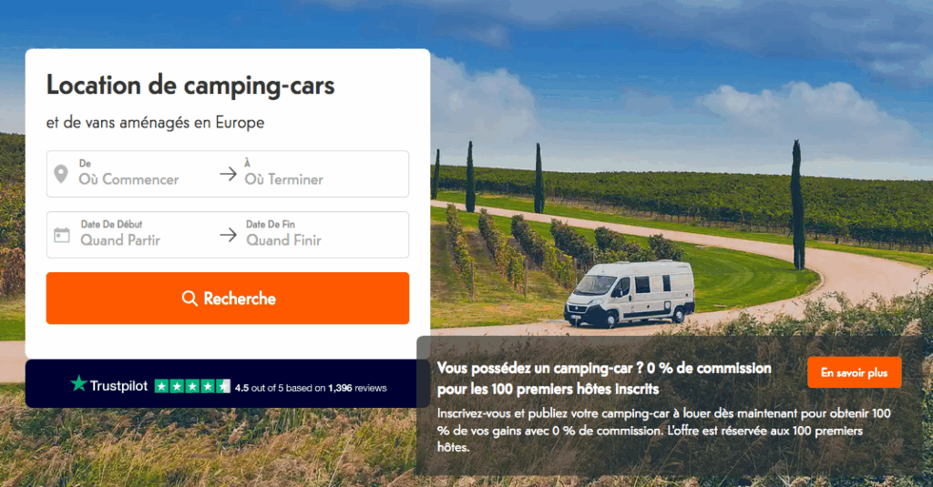 Location de camping-cars chez Indie Campers
