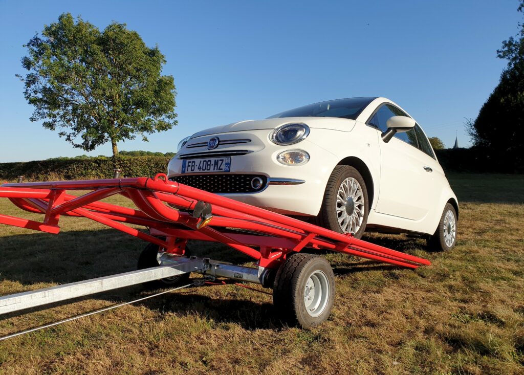 Remorque auto pliante La Bissonnette Rouge