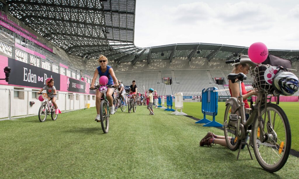 Visite du stade Jean Bouin à Paris.