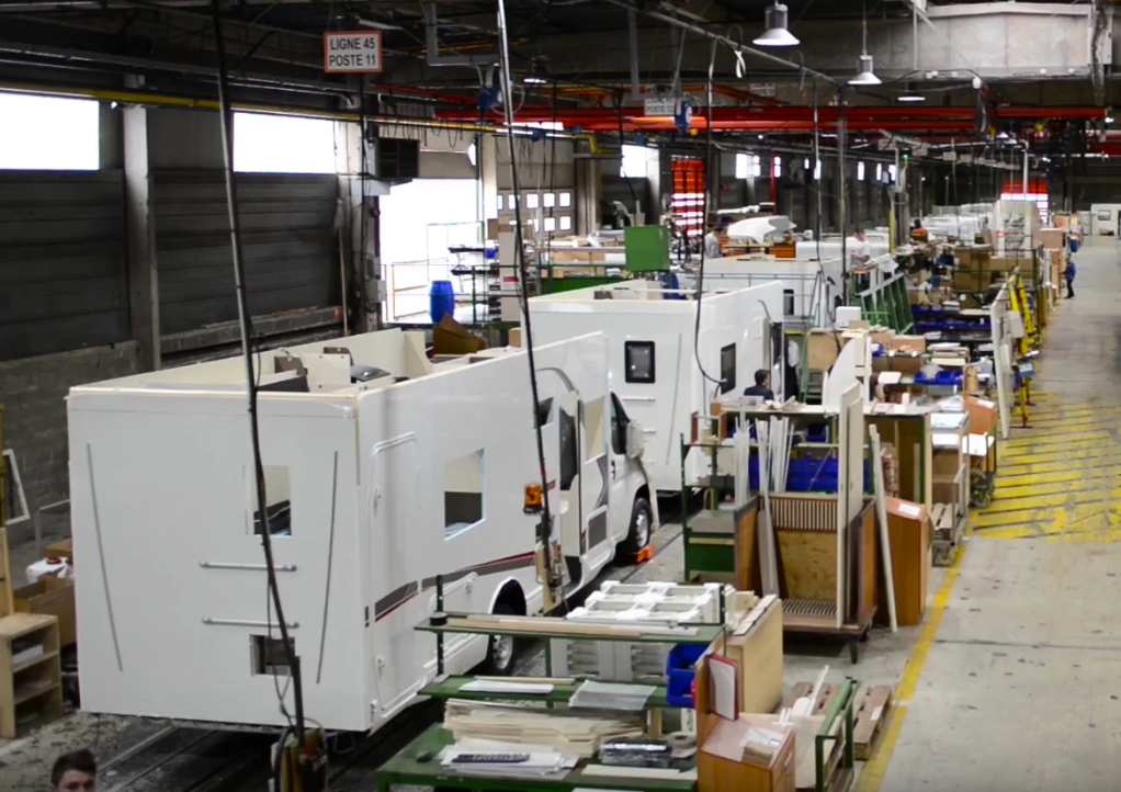 Chaîne de production Trigano VDL de Tournon-sur-Rhône (07)