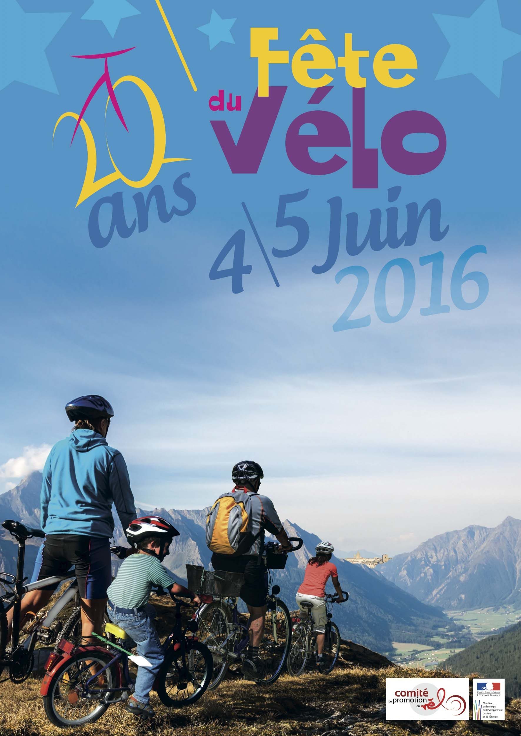 Affiche de la Fête du Vélo 2016