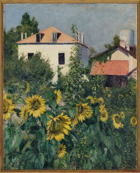 Les Soleils, jardin du Petit Gennevilliers par Gustave Caillebotte