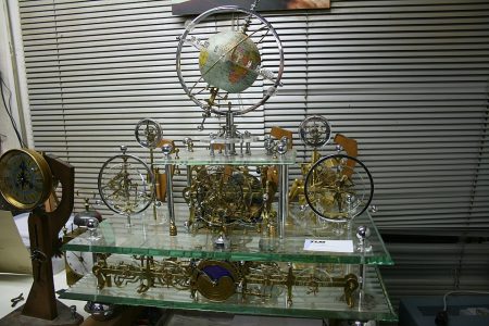 Horloge d'Emile Sénac (détail), visible au musée de l'Horloge, à Besançon