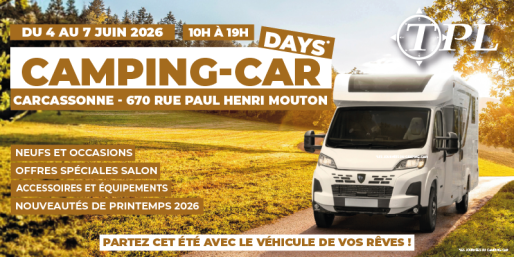 Les camping-car days de Carcassonne du 4 au 7 juin 2026