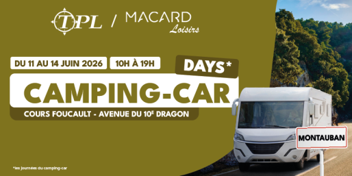 Camping-car Days de Montauban du 11 au 14 juin 2026