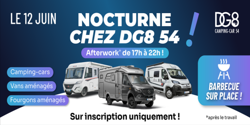 Nocturne le 12 juin 2026 chez DG8 Camping-car 54