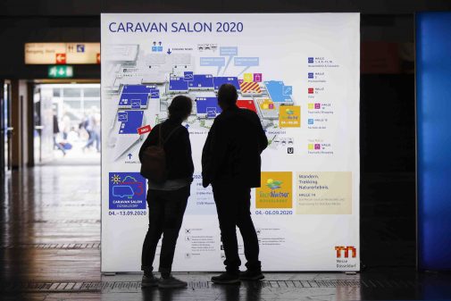 Plan des halls du Caravan Salon Düsseldorf 2020