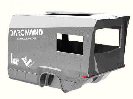 Cellule camping-car en carbone Darc Mono sur Iveco Daily 4x4