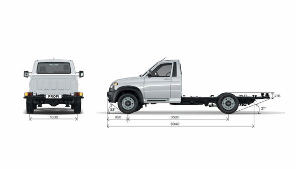 Châssis cabine UAZ Profi