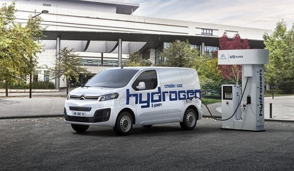 Le groupe SUEZ intègre à sa flotte de véhicules de services le Citroën ë-Jumpy Hydrogen