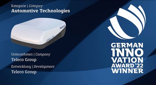Teleco remporte le German Innovation Award 2022 pour son climatiseur de toit e-Van.