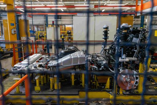 Un châssis prêt à être monté. 