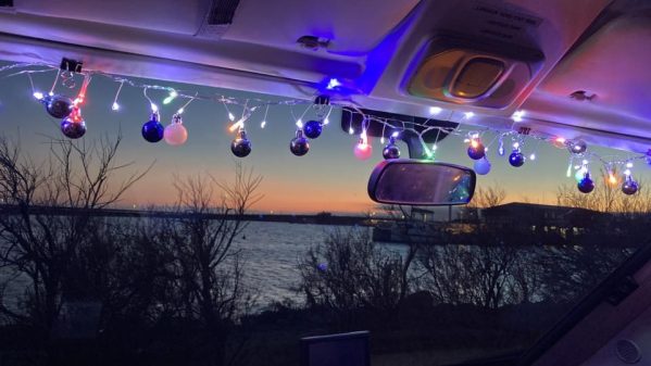 Guirlande à Gruissan.