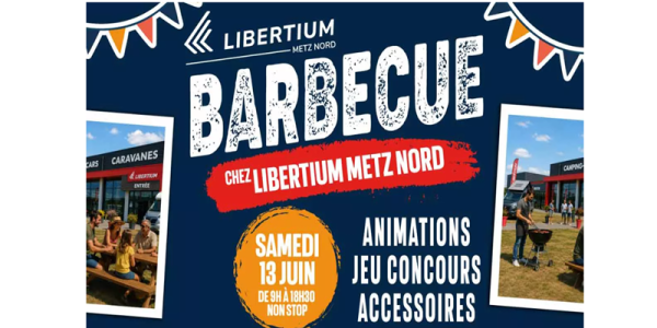Metz’N Barbecue le 13 juin 2026 chez Libertium Metz Nord.