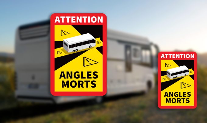 Les camping-cars poids lourds soumis à une nouvelle signalisation des angles morts Image