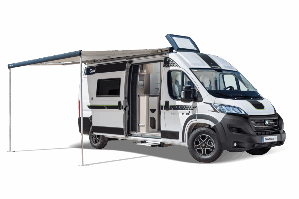 Chausson V594 avec le store déplié