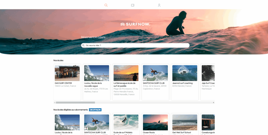 Plateforme Surfnow