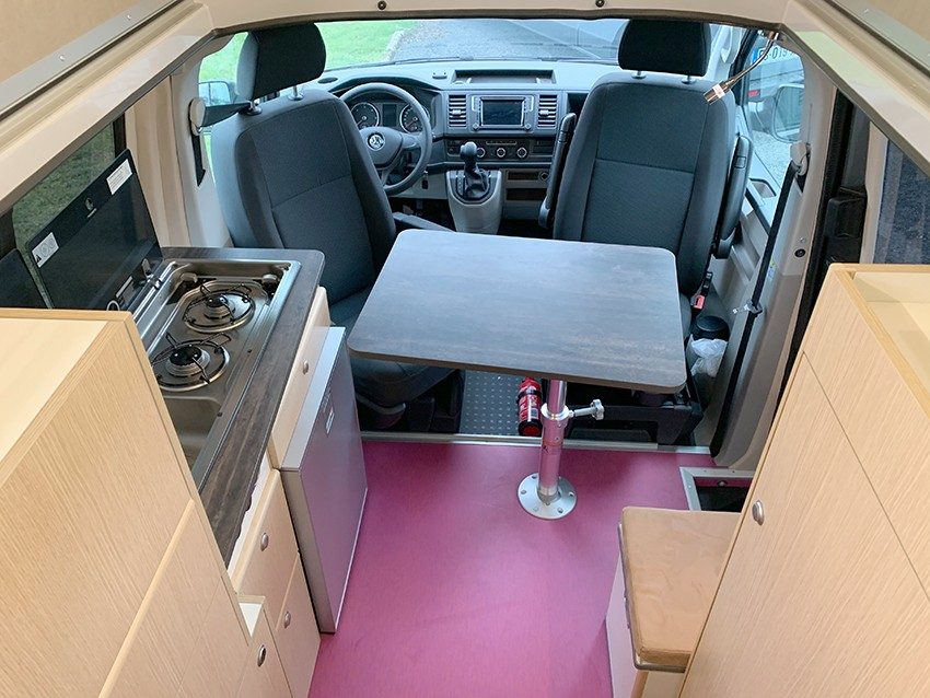 Aménagement JCG Créations V7 CT sur Volkswagen Transporter 6.1