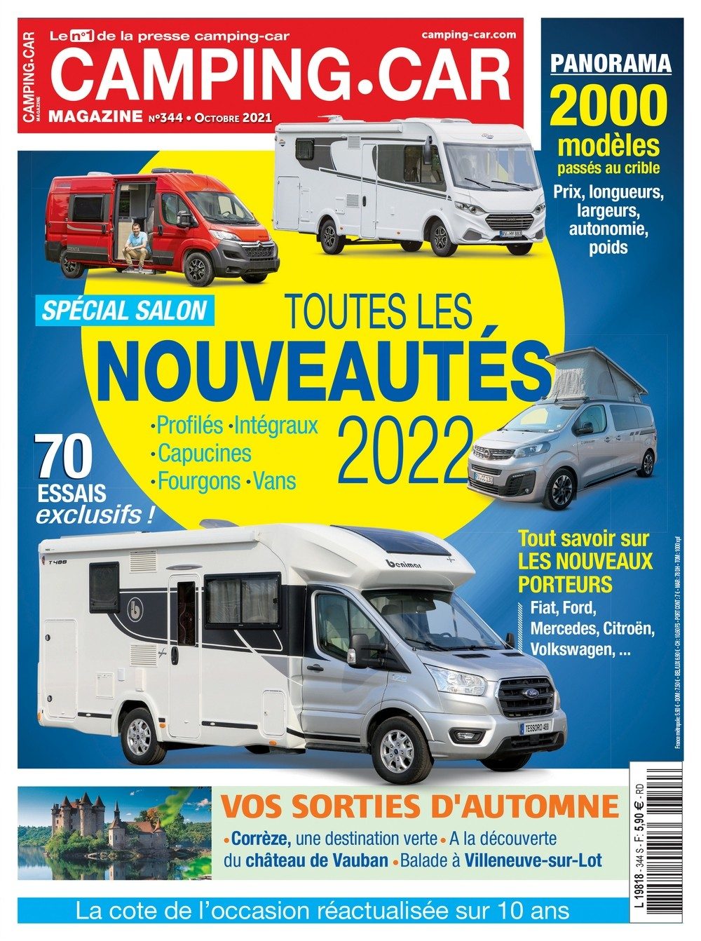 Camping-Car Magazine n°344 - Octobre 2021