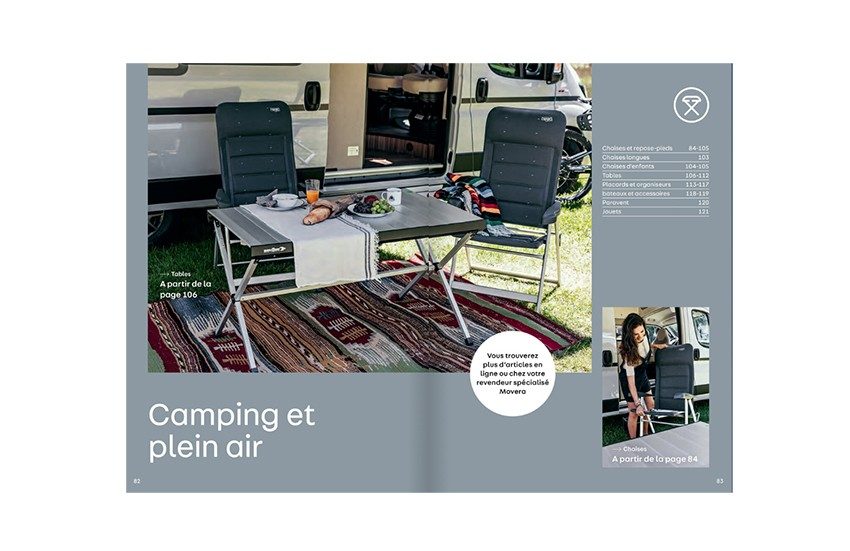 Catalogue d'accessoires camping-car Movera Edition 2022