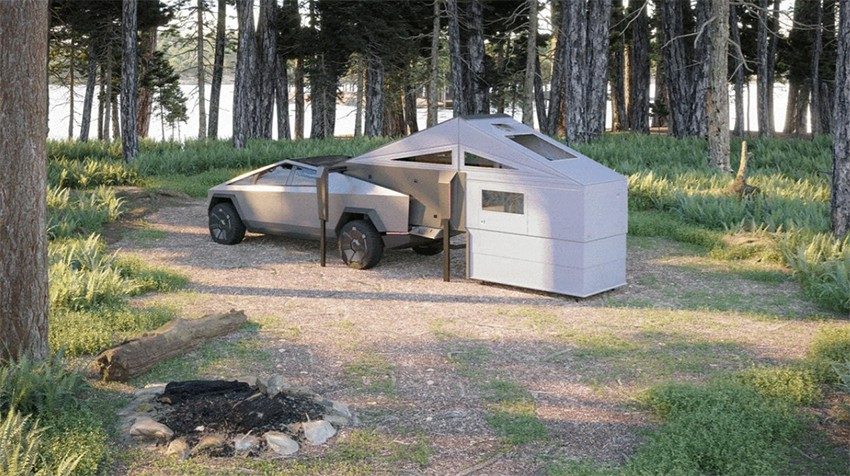 Cellule amovible Form Camper pour le Cybertruck Tesla
