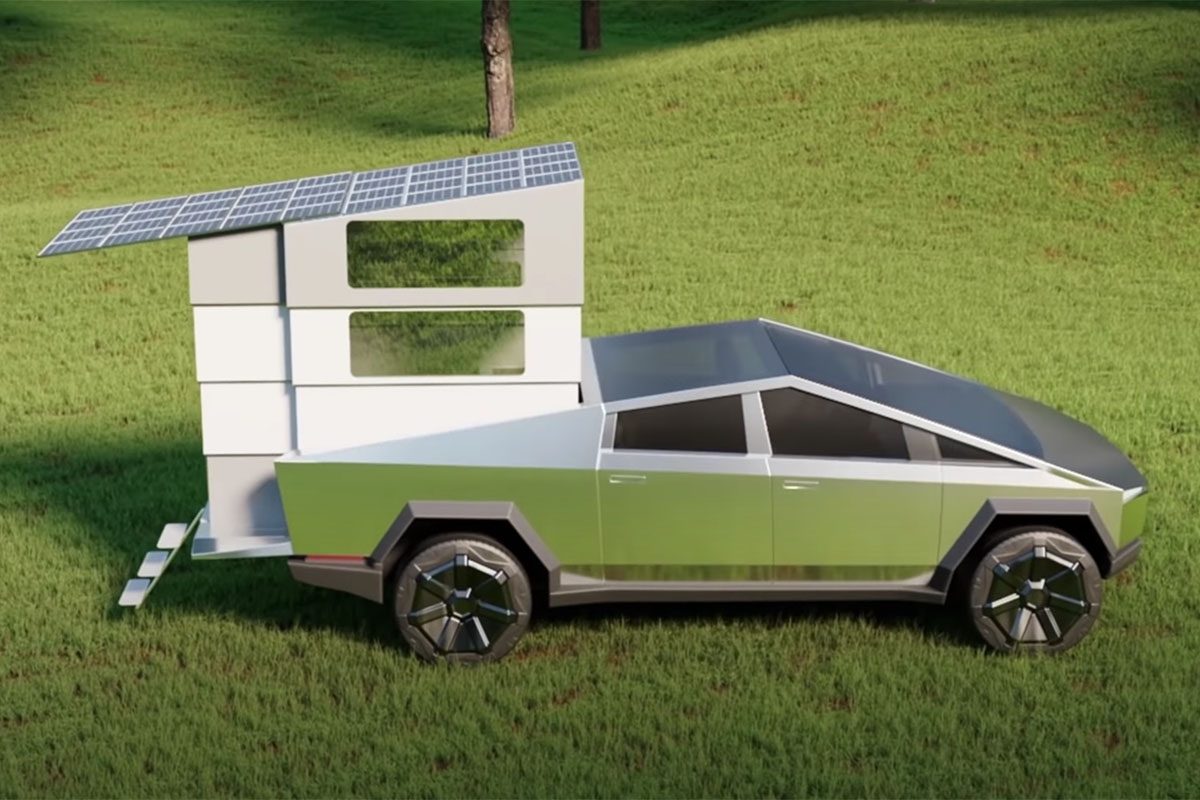 Cellule télescopique CyberLandr pour pick-up Tesla Cybertruck