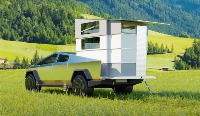 Cellule télescopique CyberLandr pour pick-up Tesla Cybertruck