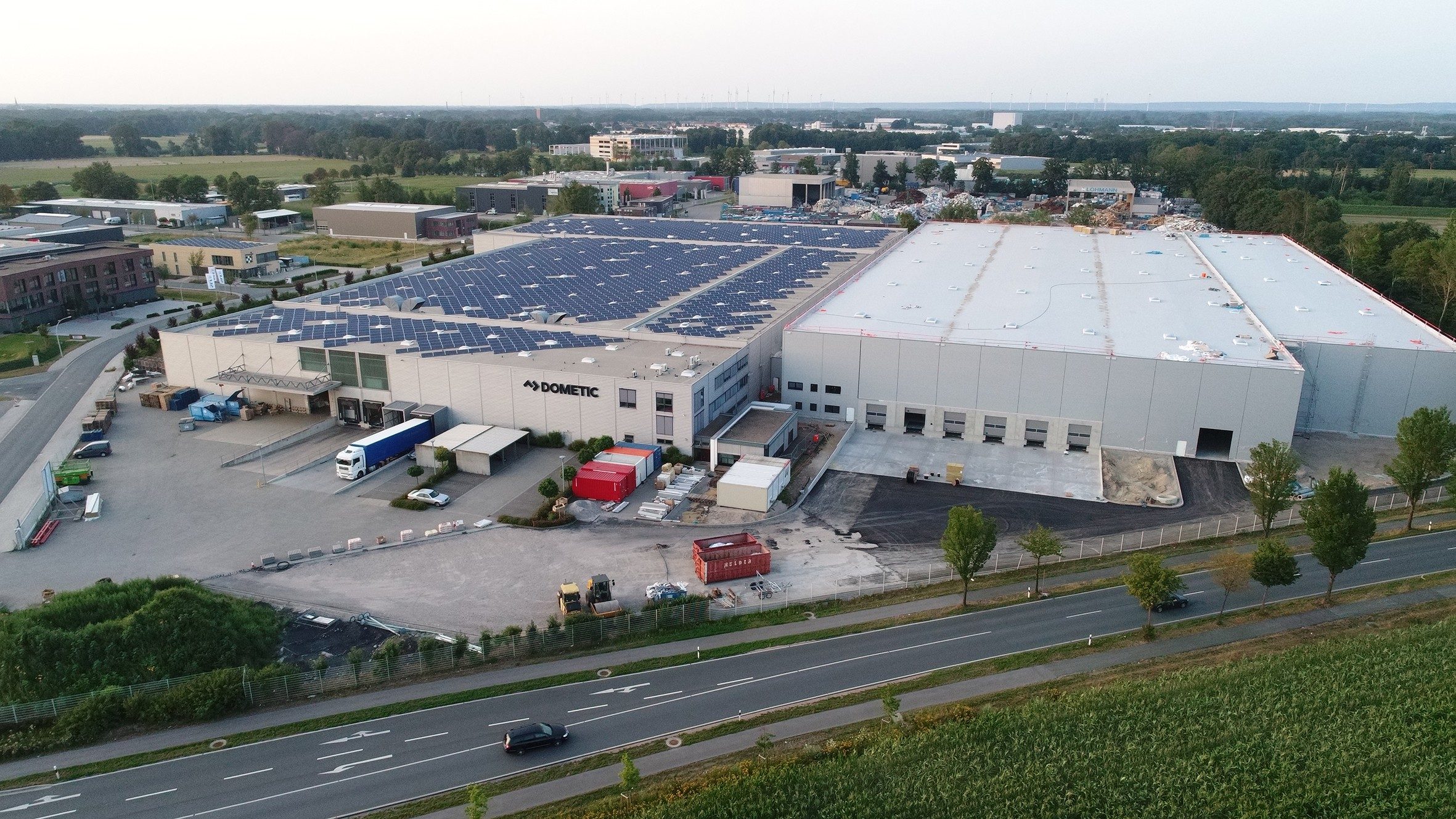 Centre de distribution Dometic de Gutenbergstraße à Emsdetten en Allemagne