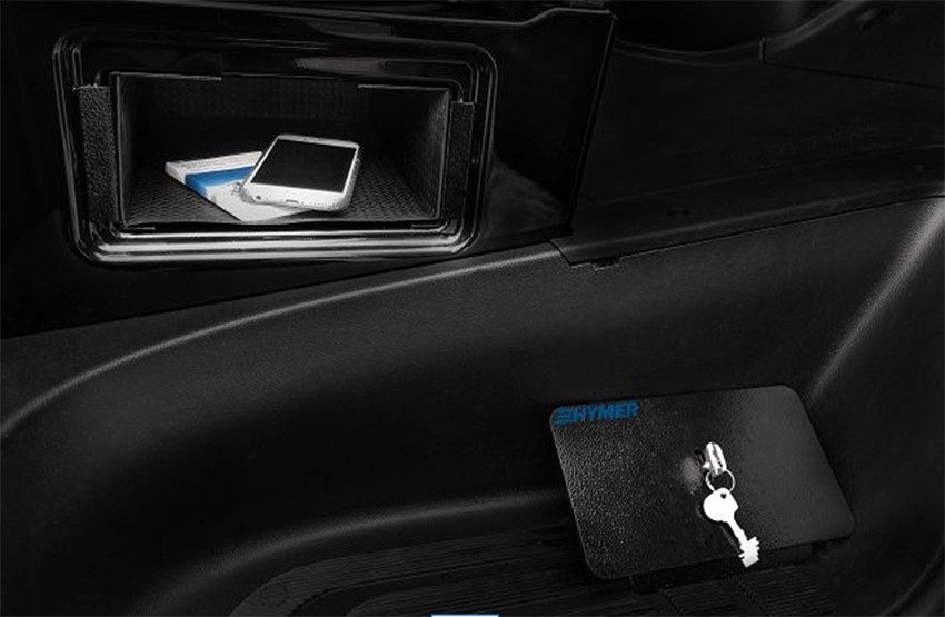 Coffre-fort Hymer pour console de siège sur Mercedes Sprinter
