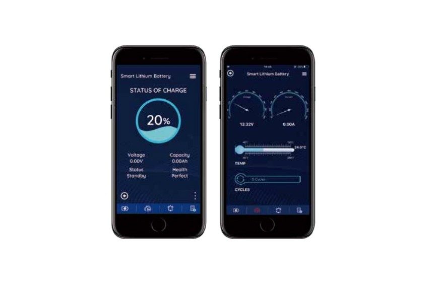Contrôle par smartphone du BMS des batteries Ultimatron LiFePO4 Smart