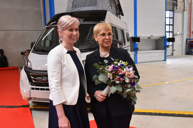Directrice générale Sandra Županec avec la présidente de la Slovénie