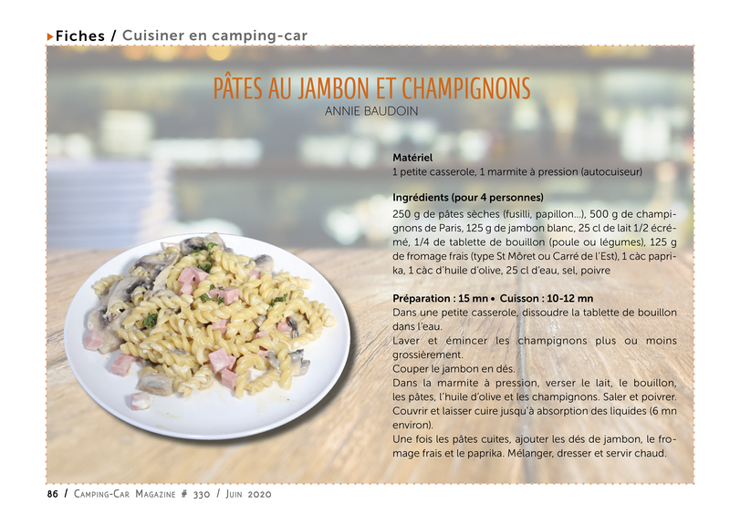 Fiche recette