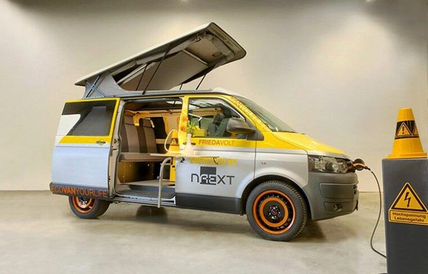 Flowcamper réaménage en camping-car électrique les Volkswagen Transporter thermiques