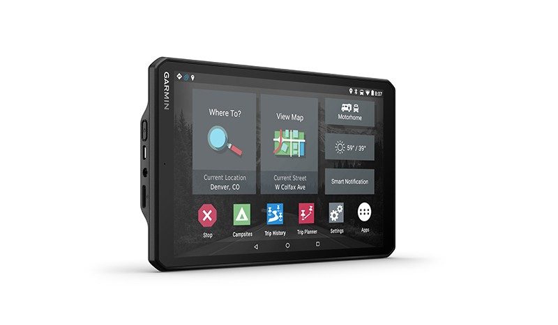 GPS Garmin Camper 890 en mode paysage