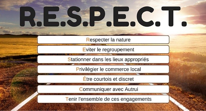 La Charte de bonne conduite des camping-caristes