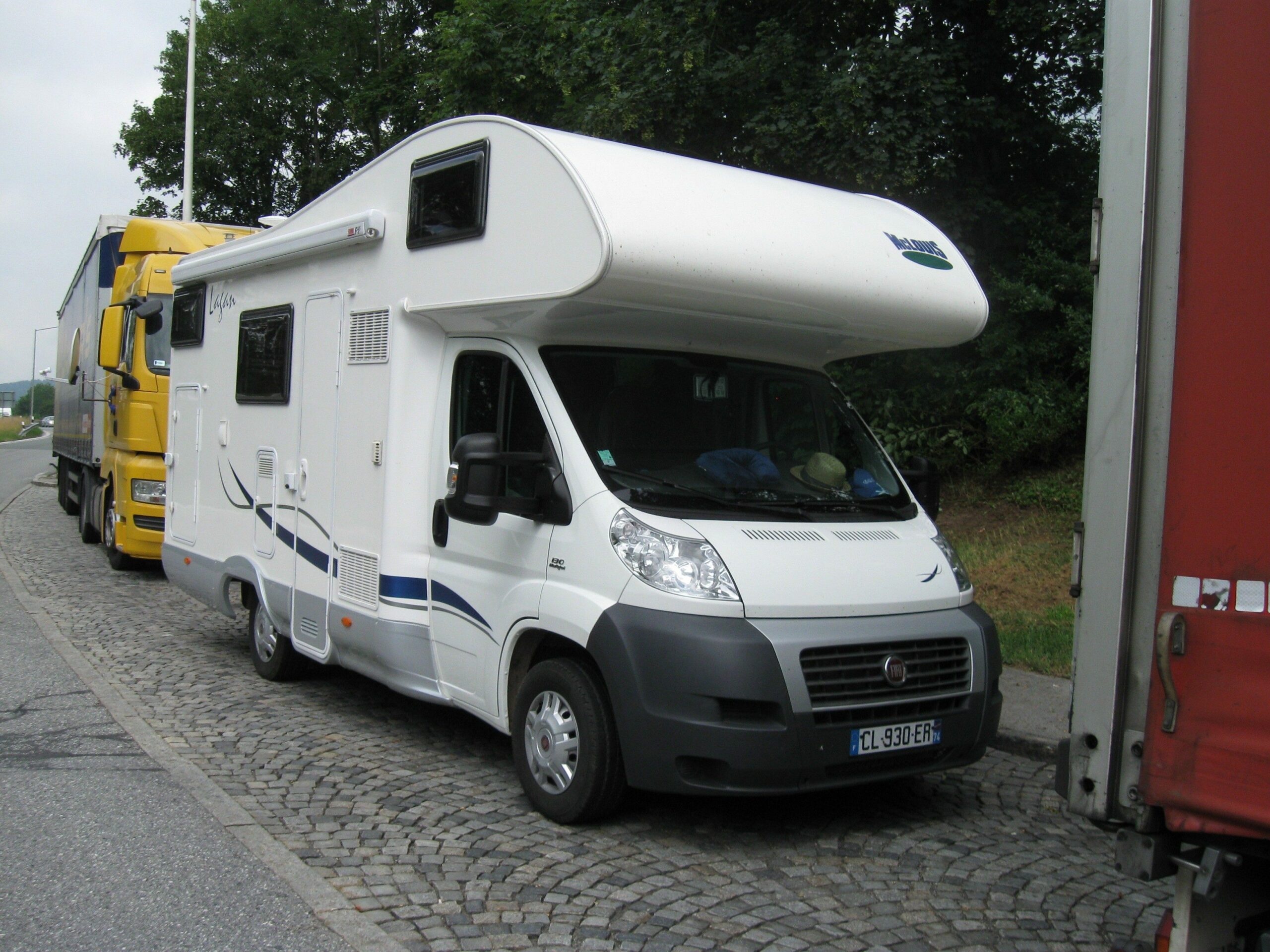 Le camping-car de la famille Charlet, saisi par la police allemande.