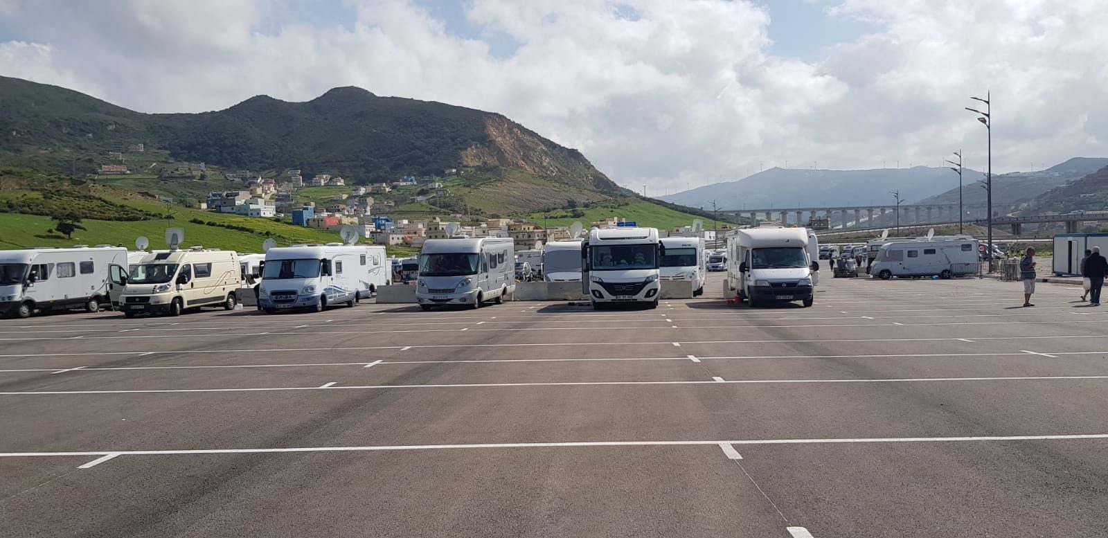 Le parking de Tanger Med.