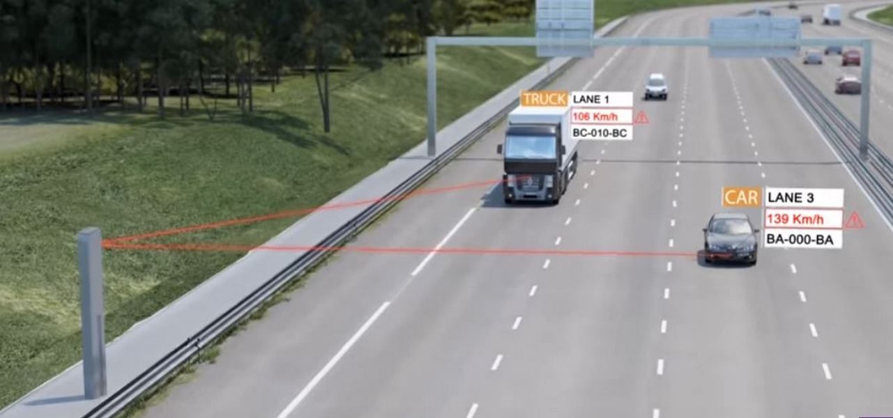 Le radar nouvelle génération est capable de contrôler jusqu'à 8 voies simultanément.