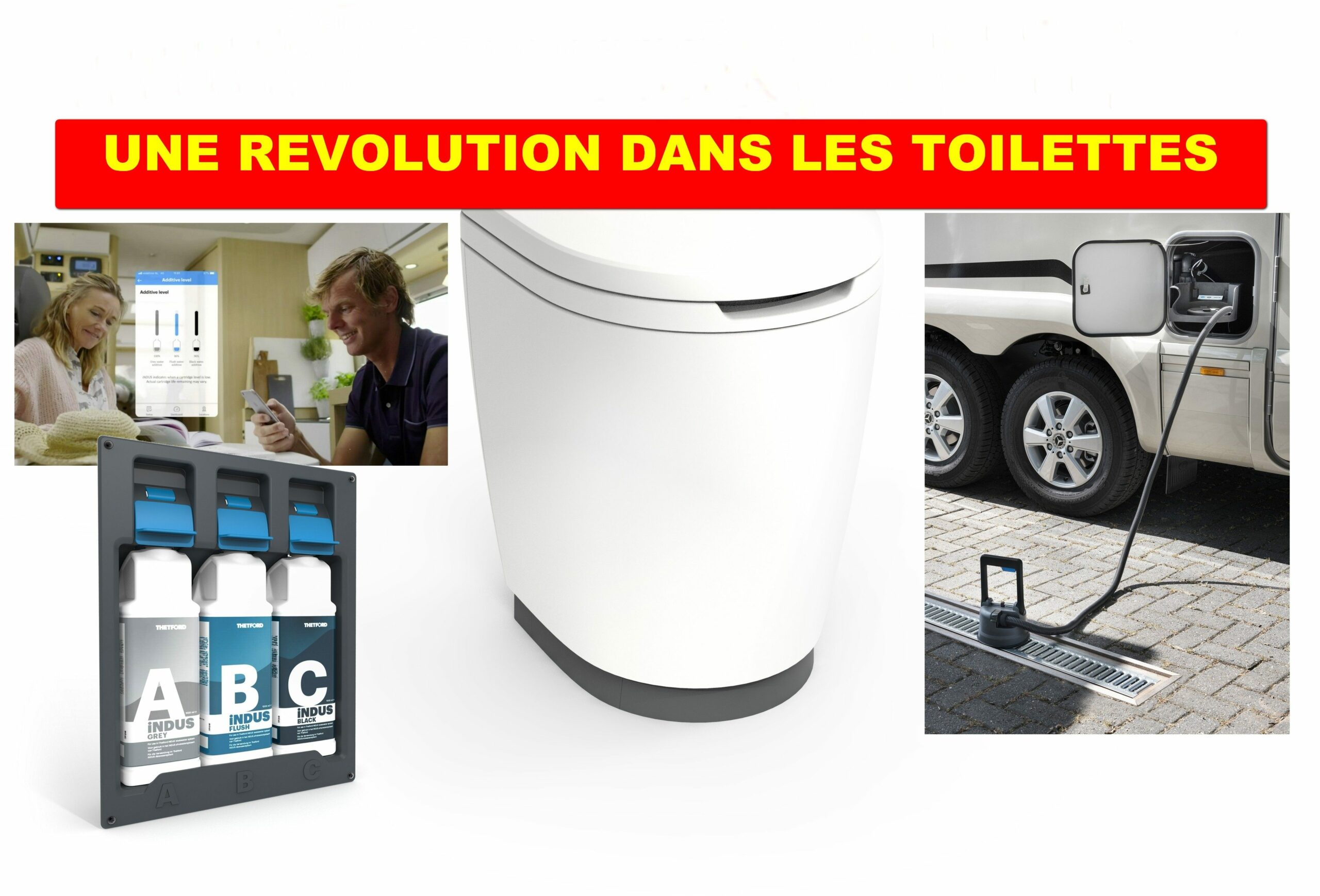 Le système iNDUS de chez Thetford facilite grandement la tâche lors des vidanges du camping-car.