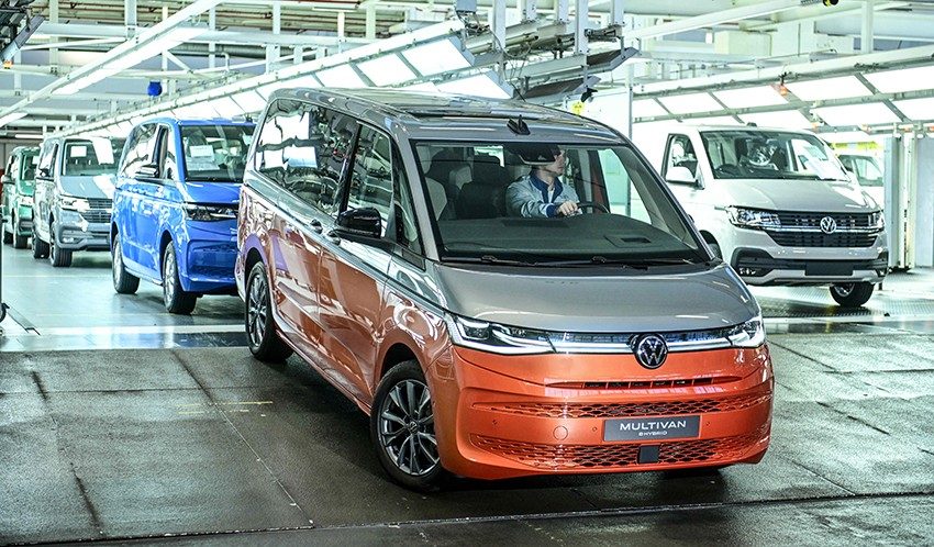 Le Volkswagen T7 Multivan entre en production à Hanovre
