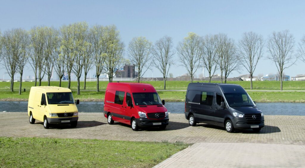Les trois générations du Mercedes Sprinter