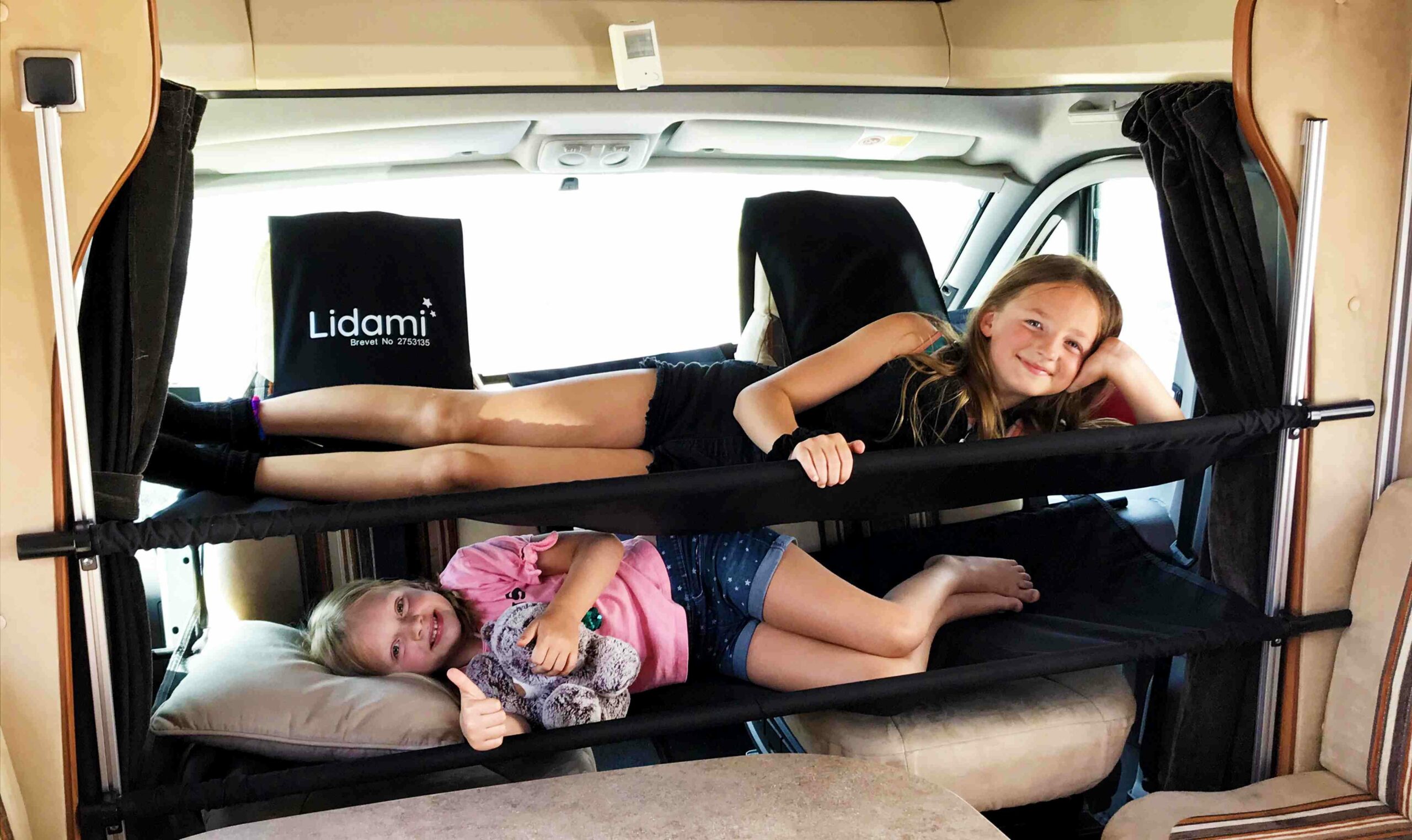 Lidami, une double couchette pour enfants dans la cabine