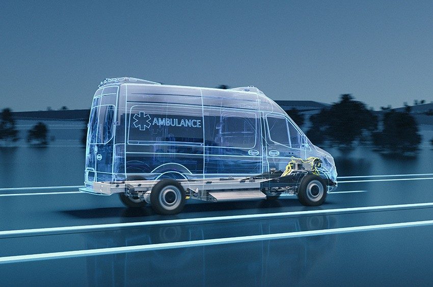 Mercedes eSprinter pour les services hospitaliers